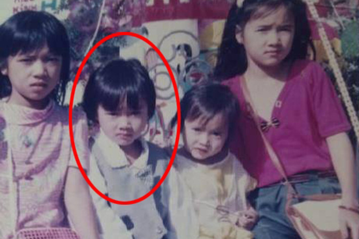 Nhã Phương sinh năm 1990, hồi nhỏ sở hữu gương mặt đáng yêu. Ảnh: Yan