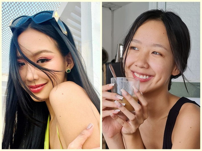Tân Hoa hậu Liên lục địa Bảo Ngọc thường xuyên đăng tải hình ảnh không trang điểm.