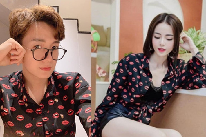 Ngô Kiến Huy đang vướng nghi vấn hẹn hò nữ ca sĩ Kim Thành. Tin đồn xuất phát từ việc cả hai mặc áo và chụp ảnh ở các bối cảnh giống nhau. Ảnh: Zing