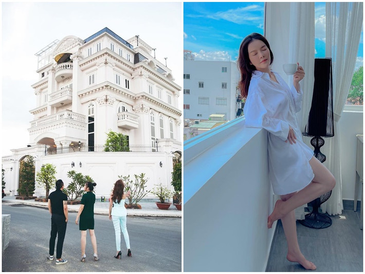 Lý Nhã Kỳ đang sống trong "bạch dinh" ở Thảo Điền rộng tới 600m2. Ảnh: Instagram Lý Nhã Kỳ, Đời Sống Pháp Luật.