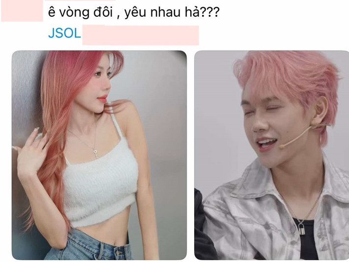 Một số cư dân mạng phát hiện Trang Pháp đeo dây chuyền có chiếc chìa khóa còn JSOL đeo chiếc dây chuyền có chi tiết ổ khóa nên cho rằng cả hai đang đeo đồ đôi. Ảnh: Phụ Nữ Số.