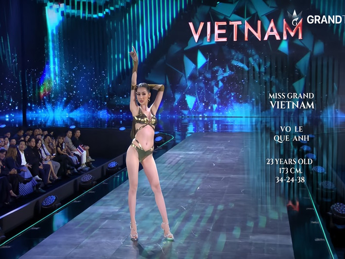 Quế Anh cao 1m73, sở hữu số đo ba vòng 86-61-96 cm. Ảnh: Sen Vàng.