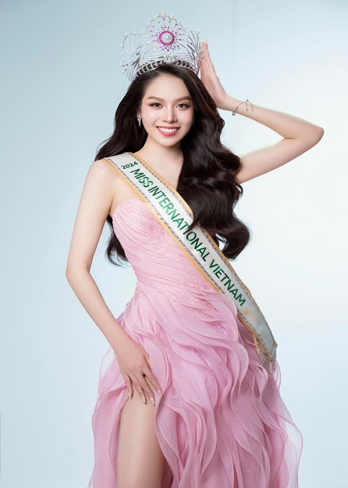 Thanh Thủy xếp sau các đại diện Mexico, Ukraine, Đài Loan, Cabo Verde, Honduras, Indonesia, Nigeria, Peru và Venezuela trong bảng dự đoán. Ảnh: FB Thanh Thủy.