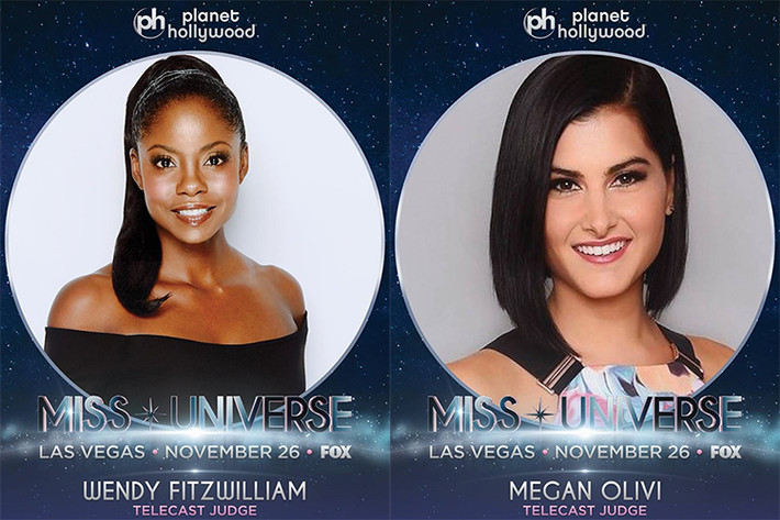Ngoài Lele, dàn giám khảo Hoa hậu Hoàn vũ Thế giới năm nay còn gồm Pia Wurtzbach - Hoa hậu Hoàn vũ Thế giới 2015, ngôi sao truyền hình Ross Matthews, MC Jay Manuel, MC Megan Olivi và Wendy Fitzwilliam - Hoa hậu Hoàn vũ Thế giới 1998.