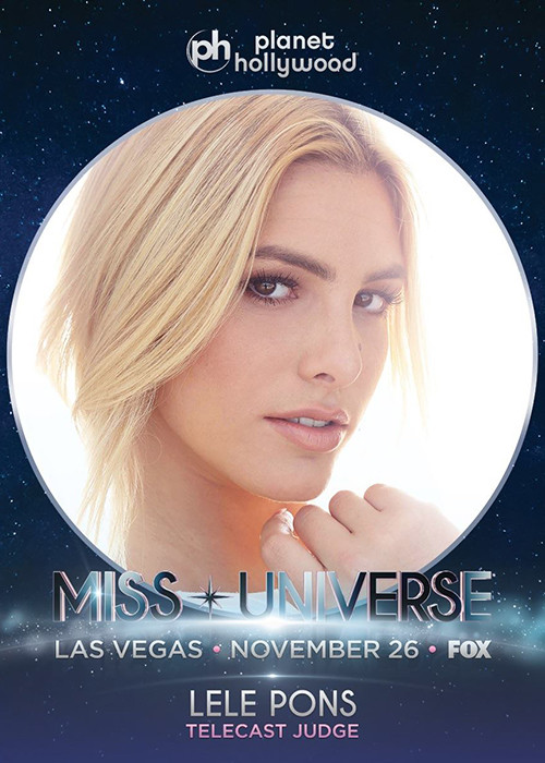 Dàn giám khảo Miss Universe 2017 - Hoa hậu Hoàn vũ Thế giới 2017 vừa được trang fanpage cuộc thi đăng tải. Đáng chú ý, sự xuất hiện của Lele Pons ở vị trí ghế nóng vấp phải những ý kiến trái chiều.