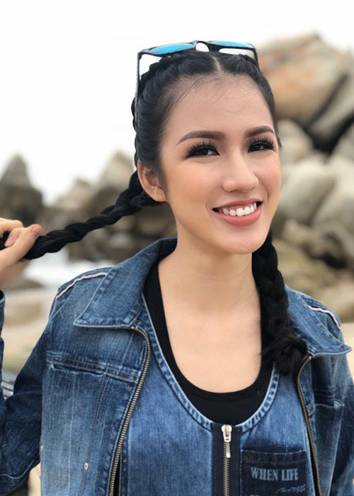 Ở những tập đầu tiên của “Tôi là Hoa hậu Hoàn vũ Việt Nam 2017”, Tuyết Trang chưa để lại nhiều ấn tượng với khán giả. Ảnh: BTC