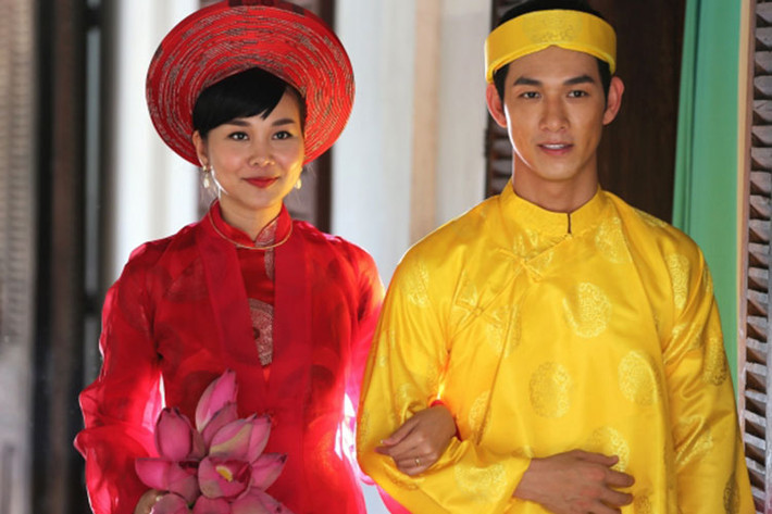 Bộ phim "Mẹ chồng" chưa lên sóng nhưng đã gây chú ý. Đóng vai cặp vợ chồng Ba Trân trong phim là Song Luân - Thanh Hằng. Ảnh: Saostar