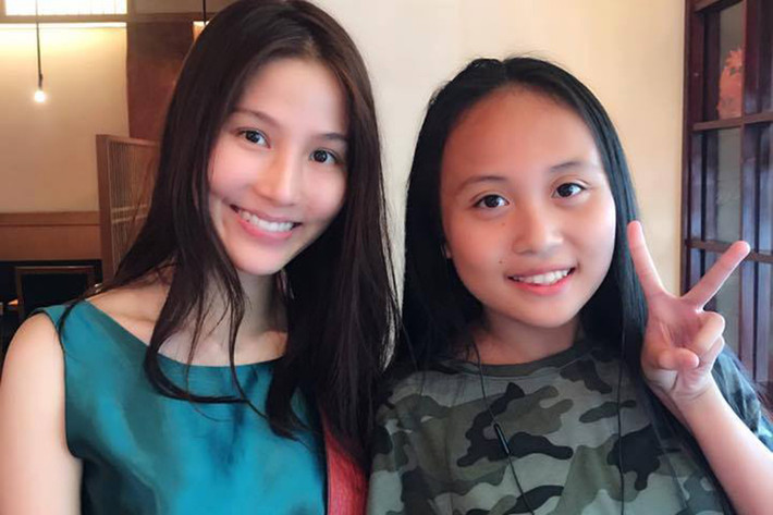 Con gái Phương Thanh có dịp gặp gỡ diễn viên Diễm My.
