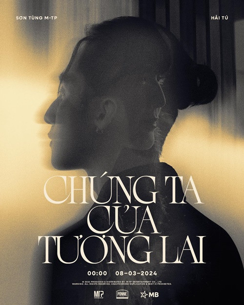 Mới đây, Sơn Tùng M-TP đăng tải poster sản phẩm Chúng ta của tương lai. Đáng chú ý, Hải Tú cũng xuất hiện trên hình ảnh của poster. Nhiều người cho rằng gà cưng của Sơn Tùng M-TP sẽ trở lại nghệ thuật sau 4 năm im hơi lặng tiếng. Ảnh: FBNV.