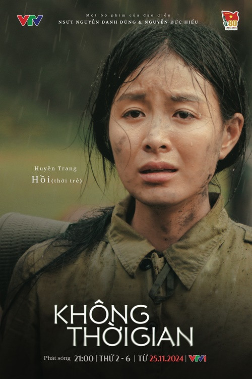 Trong Không thời gian đang lên sóng, Trang Emma đóng vai Hà Thị Hồi thời trẻ - một y tá thời chiến dịu dàng nhưng cũng rất mạnh mẽ. Ảnh: FB Trang Emma.