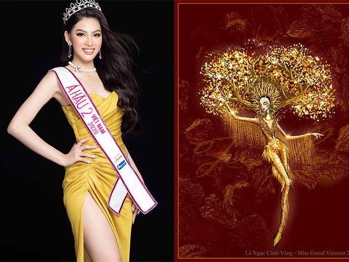 Quốc phục cho Á hậu Ngọc Thảo tại cuộc thi Miss Grand International 2020 được thực hiện bởi NTK Tín Thái. Mới đây, Tín Thái chia sẻ hai bản vẽ phác thảo cho quốc phục.