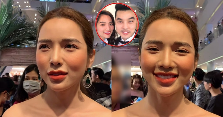 Mới đây, xuất hiện với gương mặt khác lạ, Kim Cương vướng tin đồn dao kéo. Cô nhanh chóng phủ nhận chuyện phẫu thuật thẩm mỹ. "Tôi mới bị bệnh nên hơi ốm, mặt hơi hốc chút xíu", vợ Ưng Hoàng Phúc cho hay. Ảnh: Thể thao văn hóa
