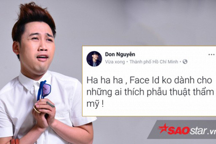 Don Nguyễn đánh giá tính năng nhận diện khuôn mặt của iPhone X không dành cho ai thích dao kéo. Ảnh: Saostar