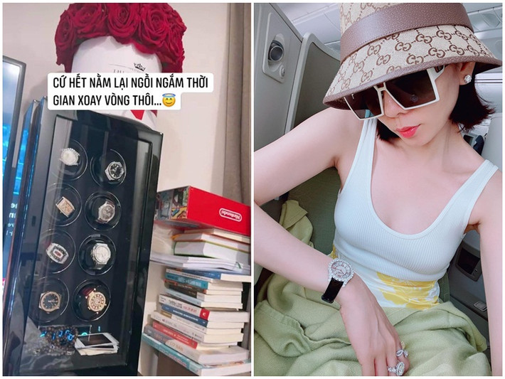 Ngoài túi hàng hiệu, nữ ca sĩ còn sở hữu bộ sưu tập đồng hồ bạc tỷ.