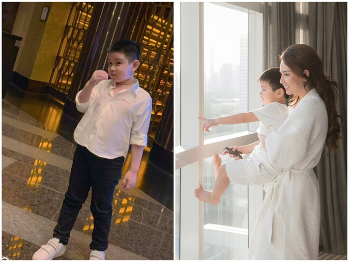 Trên trang cá nhân, MC Quỳnh Chi vừa chia sẻ hình ảnh con trai Gia Phúc. Cô cho biết: “Thời gian qua Chi và Gia Phúc vẫn gặp nhau thường xuyên. Riêng thời điểm này Chi vẫn đang ở Việt Nam vì bận công việc nhưng cũng sẽ sang sớm nhất có thể. Dù bố và mẹ đều làm ăn xa nhưng con rất ngoan và tự lập”. Ảnh Vietnamplus