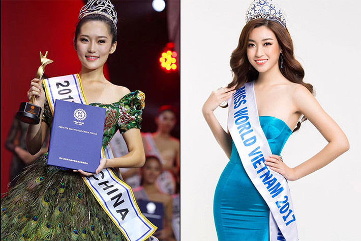 Đối thủ mới lộ diện của Hoa hậu Đỗ Mỹ Linh tại cuộc thi Hoa hậu Thế giới 2017 là Quan Tư Vũ - Hoa hậu Thế giới Trung Quốc 2017.