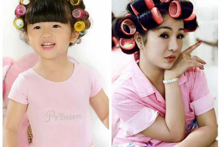 Thúy Nga thích thú khoe khoảnh khắc giống con gái - bé Nguyệt Cát.