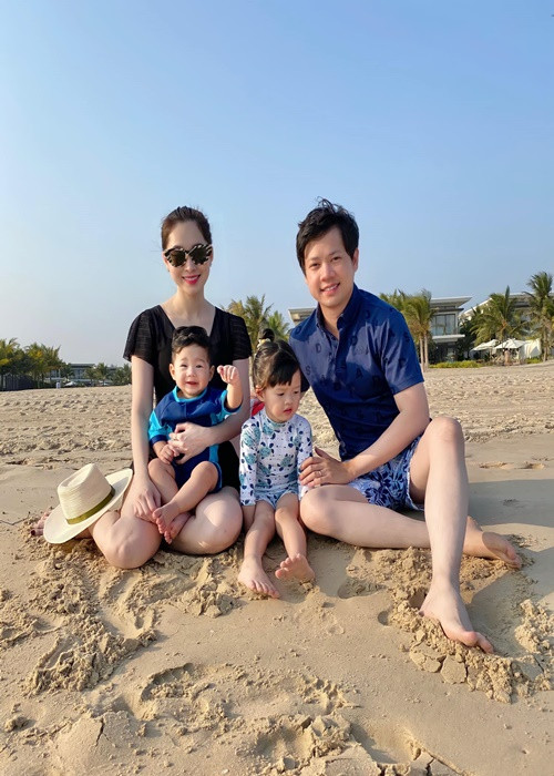 Bé Sophie và bé Liam thừa hưởng những nét đẹp của bố mẹ.
