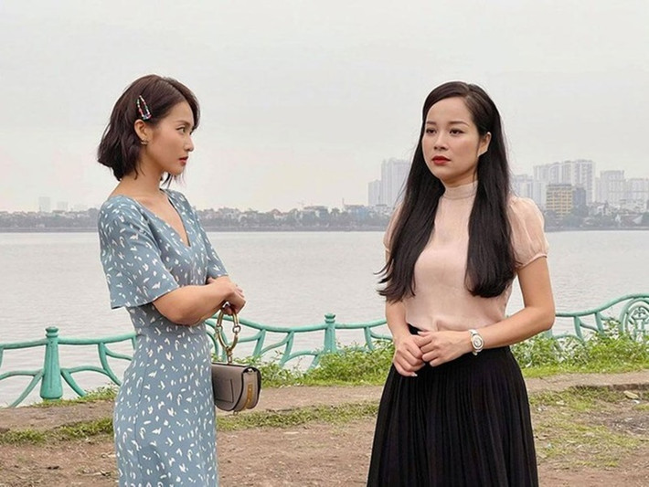 Trong 11 tháng 5 ngày, Minh Hương vào vai Thu - "mẹ kế" tương lai của Tuệ Nhi. Cô được đánh giá diễn tròn vai. Ảnh: Tiền Phong.