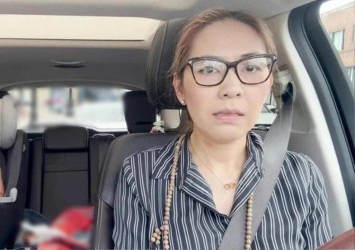 Khi Đức Tiến qua đời, vợ của nam người mẫu- Bình Phương rất sốc. Hiện tại, Bình Phương một mình nuôi con gái 5 tuổi. Ảnh: Thương Hiệu Pháp Luật.