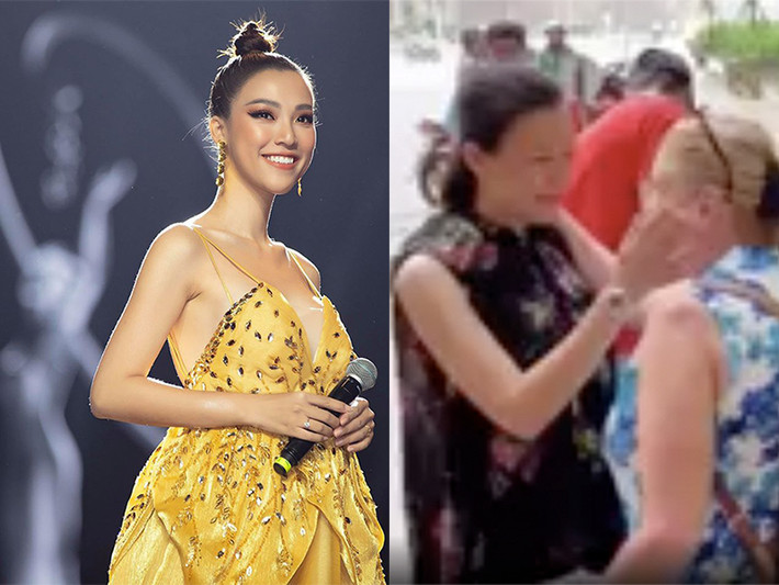 Mới đây, hình ảnh MC Hoàng Oanh để lộ vòng 2 lùm lùm khi tiễn chồng về Singapore và bố mẹ chồng về Mỹ gây chú ý. Ảnh: Yan