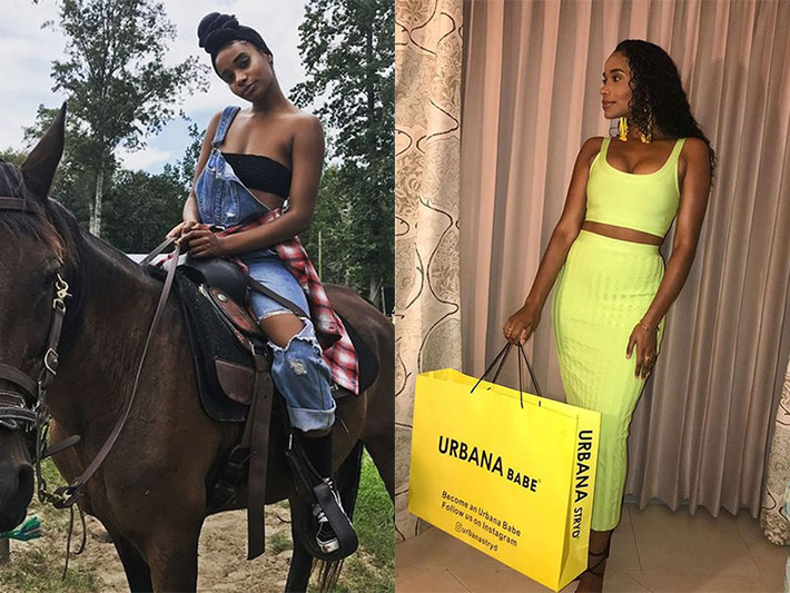 Người đẹp đến từ Jamaica khoe đường cong cơ thể gây mê trong trang phục bó sát, hở táo bạo.