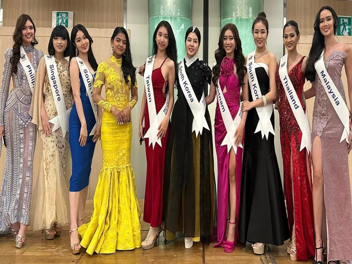 Ở sân chơi nhan sắc quốc tế, Hà Phương ra về tay trắng. Ảnh: FBNV.