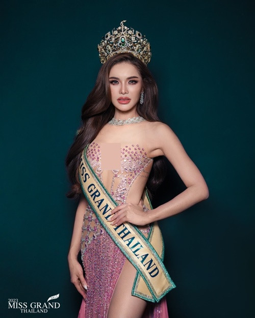 Mỹ nhân xứ sở chùa Vàng sẽ đến Việt Nam tham gia Hoa hậu Hòa bình Quốc tế 2023. Ảnh: Miss Grand Thailand.