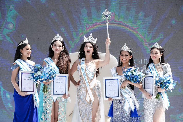 Chung kết Hoa hậu Đại dương Việt Nam 2023 khép lại với chiến thắng thuộc về Trần Thị Thu Uyên. Ảnh: Hoa hậu Đại dương Việt Nam.