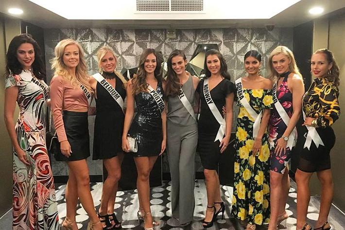 Cuộc thi Miss Universe 2017 - Hoa hậu Hoàn vũ Thế giới 2017 đã chính thức bắt đầu với bữa tiệc chào mừng các thí sinh tại Las Vegas, Mỹ. Cuộc thi năm nay có nhiều điểm thú vị. Ảnh: Globalbeauties