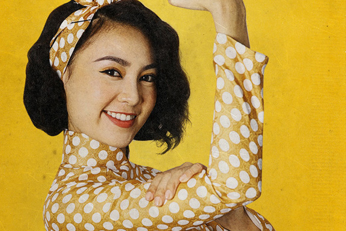 Để diễn tròn vai, diễn viên “Cô Ba Sài Gòn” đã phải học rất nhiều thứ từ cắt may đến học tiếng Pháp. Kết quả, xuất hiện trên phim khi công chiếu, càng về sau, Lan Ngọc càng nhập vai. Ảnh: Tuổi trẻ