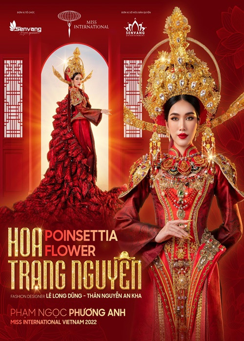 Ít ngày trước, Phương Anh tung loạt ảnh cận cảnh quốc phục "Hoa trạng nguyên" sẽ trình diễn ở cuộc thi. Ảnh: FBNV