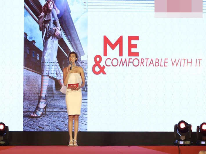Phương Mai làm MC cho nhiều sự kiện, hội nghị về đầu tư kinh tế được tổ chức bởi các doanh nghiệp của Mỹ và các nước châu Âu. Ảnh: FBNV