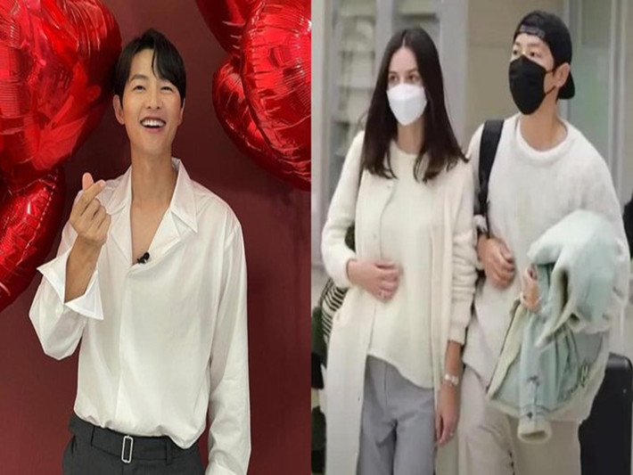 Mới đây, tài tử lên tiếng về loạt tin đồn đời tư của vợ mới như từng là mẹ đơn thân. "Ban đầu không có gì đâu. Đối với chúng tôi đó là chuyện bình thường. Dù nhiều người biết thì tình yêu của chúng tôi cũng không thay đổi. Tuy nhiên, khi những câu chuyện nhảm nhí ngày càng nhiều, tôi thực sự cảm thấy rất khó chịu và tức giận. Ngoại trừ tên trường đại học, thì mọi thứ khác nói về cô ấy đều không đúng sự thật", Song Joong Ki nói. Ảnh: Người lao động