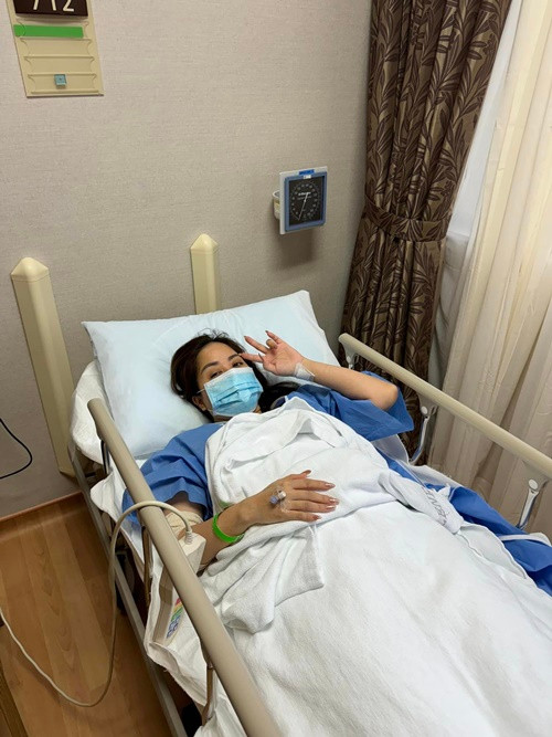 Cô chỉ cho biết, bản thân điều trị bệnh về xương khớp.