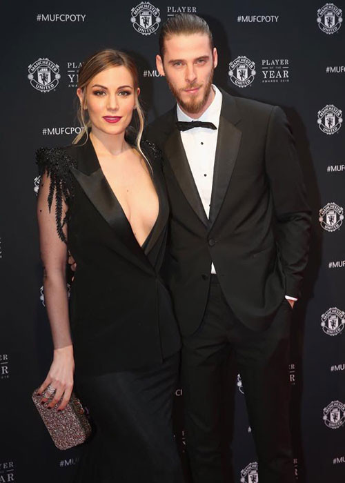 David de Gea đang thi đấu tại World Cup 2018 ở vị trí thủ môn tuyển Tây Ban Nha. Bạn gái của anh là Edurne Garcia Almagro. Ảnh: Mirror