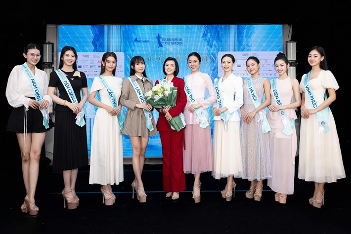 Mỹ nhân gốc Đồng Nai giành giải Người đẹp Hùng biện, giúp cô vào thẳng top 30 trong chung kết Hoa hậu Quốc gia Việt Nam 2024. Ảnh: FB Gia Hân.