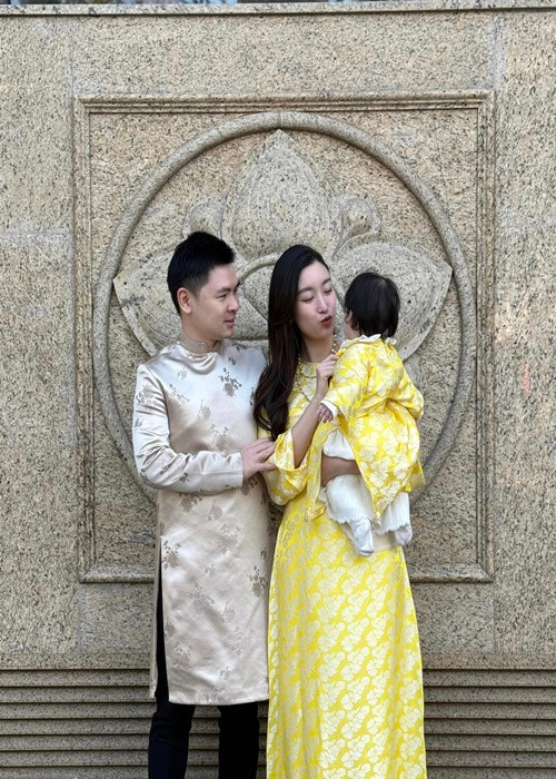 Mỹ Linh từng chia sẻ trên Vietnamnet, khoảng 4 tháng làm dâu, cô vẫn chưa biết hết sinh hoạt của mọi người trong gia đình nên được mẹ chồng chỉ dạy rất nhiều. Ảnh: FB Mỹ Linh.