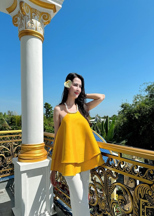 Phan Thị Mơ về quê đón Tết Nguyên đán 2024.