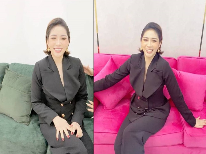 Đặng Thu Thảo vừa lộ diện sau khi bị chồng cũ dọa kiện ra tòa. Cô trông tươi tắn. Hoa hậu Đại dương 2014 chia sẻ, cô ly hôn từ tháng 4/2021 nên cuộc sống dần ổn định trở lại. Ảnh: Yan