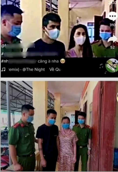 Trong tháng 10 vừa qua, mạng xã hội lan truyền thông tin Thủy Tiên bị bắt vì liên quan hoạt động từ thiện, kèm theo đó là hình ảnh Thủy Tiên- Công Vinh đi cùng cảnh sát. Tuy nhiên, cộng đồng mạng sau đó tìm được một bức ảnh có bối cảnh tương tự, chỉ khác khuôn mặt của 2 nhân vật bị cảnh sát áp giải. Từ đó, nhiều người nghi ngờ bức hình Công Vinh, Thủy Tiên đã được photoshop. Ảnh: Zing