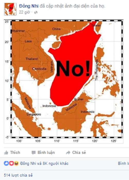 Hình ảnh đại diện của trang fanpage của ca sĩ Đông Nhi.