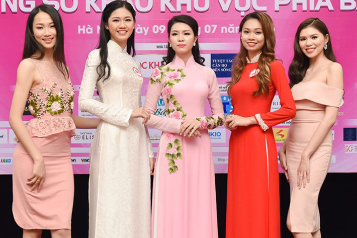 Thanh Tú nổi bật trong dàn thí sinh tham gia vòng sơ khảo khu vực phía Bắc Hoa hậu Việt Nam 2016. Đây là lần đầu tiên cô thử sức ở một cuộc thi sắc đẹp. (Ảnh: Zing)