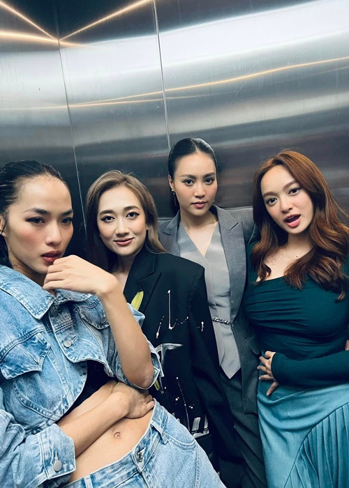 Ninh Dương Lan Ngọc, Kaity Nguyễn, Thùy Anh, Phương Lan, Thoại Tiên hợp tác trong phim Cô gái từ quá khứ.