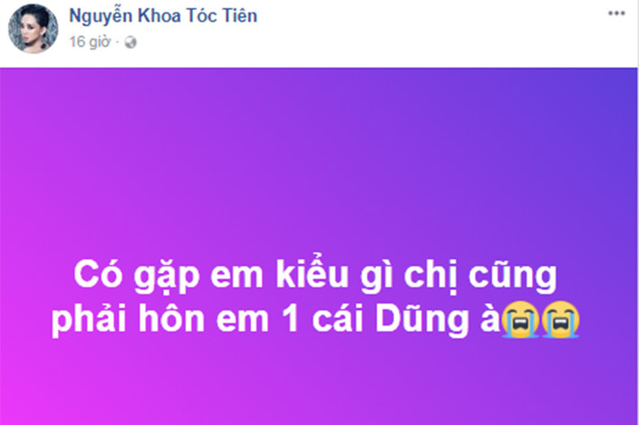 Tóc Tiên lại đòi hôn Bùi Tiến Dũng khi gặp chàng thủ thành người Thanh Hóa này.
