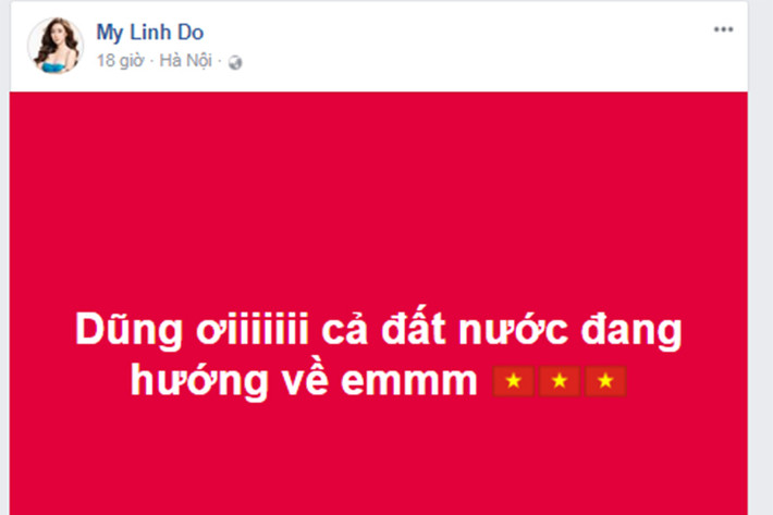 Hoa hậu Đỗ Mỹ Linh công khai bày tỏ tình cảm với Bùi Tiến Dũng.