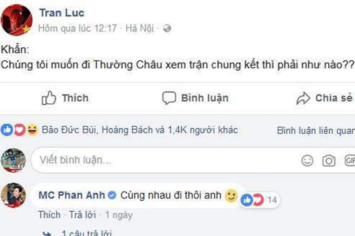 Đạo diễn Trần Lực nhờ cộng đồng mạng chỉ cách sang Trung Quốc xem chung kết.