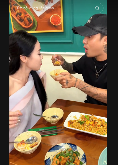 Người đẹp sinh năm 1996 chia sẻ, bạn trai sẵn sàng bóc tôm, nhặt xương cá cho cô.