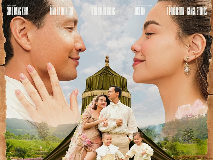 Hồ Ngọc Hà - Kim Lý vừa hé lộ cặp song sinh Leon và Lisa cùng đóng MV mới.