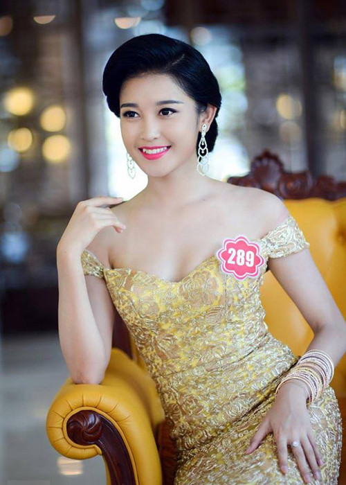 Năm 19 tuổi, Huyền My đăng ký tham gia cuộc thi Hoa hậu Việt Nam 2014. Cô là gương mặt gây chú ý nhất ở khu vực phía Bắc và được kỳ vọng trở thành hoa hậu. Ảnh: Dân Việt
